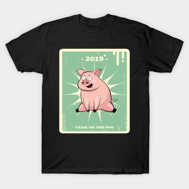2019 Year Of The Pig T-Shirt by MasliankaStepan